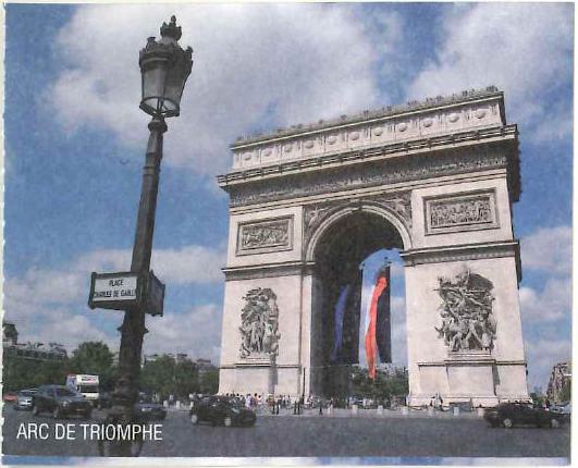 ticket stub of the Arc de Triomphe